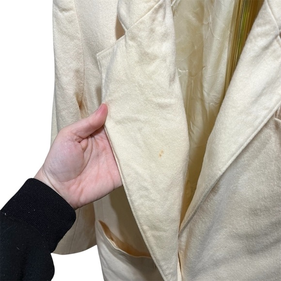 Pendleton Vintage Wool Single Button Cream Women's Blazer - Picture 4 of 15